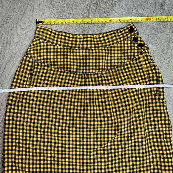 Extra Authentic Sportwear, Vintage 90’s Checker Pencil Skirt Junior Small Size 3 - Picture 3 of 9